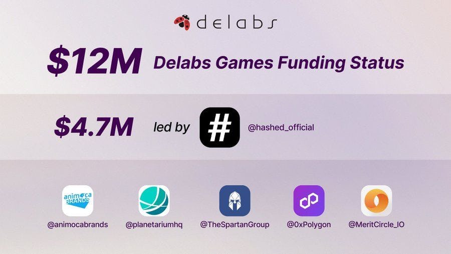 Delabs Raises Total of $12M in Funding for Three Web3 Games