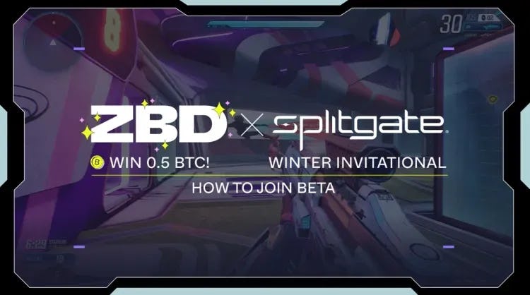 Splitgate Teams Up with ZBD for Bitcoin Rewards
